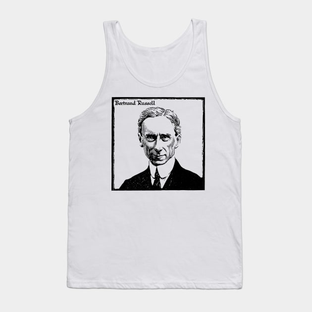 Bertrand Russell Portrait Tank Top by Mollie